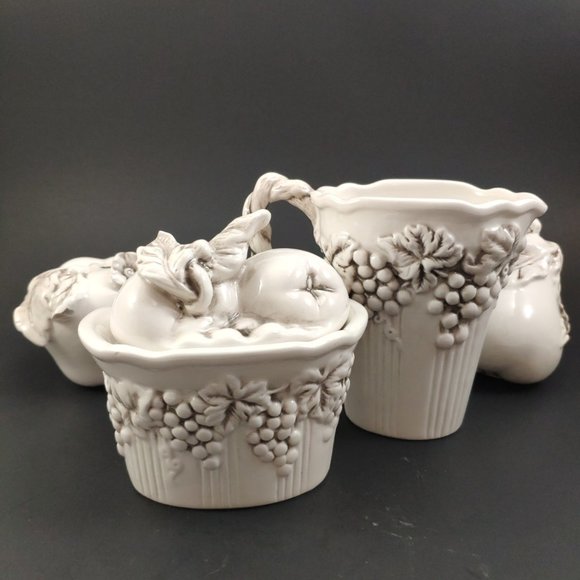 Bella Casa Ganz 3D Ceramic Fall Fruit Sugar Creamer and Shakers - Picture 4 of 16